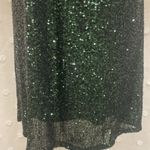 Cable & Gauge Emerald Green Sequin Short Sleeve Short Dress Size 8 Photo 2