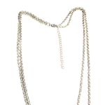 Yarnologist Gold Tone Necklace Disc Charms Rhinestone Accent Layer Multi Chain Photo 3