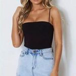 White Fox Boutique Black Bodysuit Photo 1