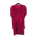 Boohoo  Deep Pink velvet 1 button front bodycon size s western glam holiday Photo 2