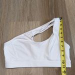 White One Shoulder Sports Bra Photo 4