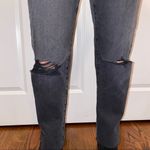 Free People Neon Blonde Black Siren Mom Fit High Rise Distressed Jeans 26 Photo 10