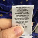 Jaclyn Smith  Purple Key Pattern Long-sleeve Button Up XL 80's 90's Style Photo 8