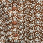 Burning Torch Orange White Floral Semi Sheer Blazer in Excellent Condition Size L Photo 6