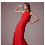 Jill Stuart JILL Iva Crepe Maxi Dress In Red Size 8 Formal Photo 2