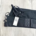 Aerie Lace Up Sides Square Neck Bra Black NWT size Medium Photo 2