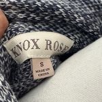 Knox Rose  Charcoal and Light Gray Poncho sweater. Photo 1