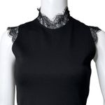 Amanda Uprichard  Dress Women Small Black Mini Dress Lace Goth Neutral Minimalist Photo 5