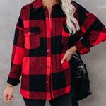 VICI NWT Nicolas Buffalo Plaid Button Down Wool Blend Shacket Jacket Sz Medium Photo 1