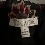 Patrons of Peace  black floral crop top size M Photo 5