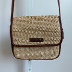 Strada Woven Crossbody Bag‎ Brown Trim Small Purse Shoulder Bag Tan Photo 2