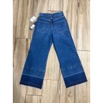 Veronica Beard  Taylor Released Hem Cropped Wide-Leg Jeans Bright Blue Sz 25 NWT Photo 6
