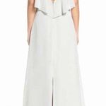 W•too WTOO • Maxi Dress • Ruffle Overlay Spaghetti Straps • Chiffon • Bridesmaid Gown Photo 8