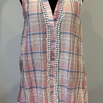 Soiéblu Sleeveless Plaid Ruffle Hem Dress Photo 0