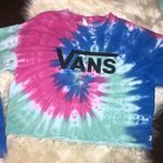 Vans tie dye crop sweatshirt sz Large Photo 2