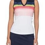 Callaway  NWT Opti-Dri Sleeveless Golf Top in Gradient Stripe Shirt UPF Sz S Photo 0