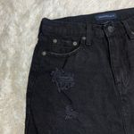 Aeropostale  Black High Rise Jean Skirt Sz 4 100% cotton Photo 2