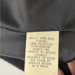 Vintage Donnybrook 100% Wool Women's 4 Black Trench Coat Genuine Rabbit Fur Hood Photo 11