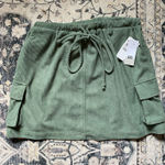 BP NWT Nordstrom Green Corduroy Cargo Mini Skirt  Photo 0