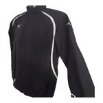 Puma Powercat Women Black Tracking Jacket Size L Mesh Lined Zipper Training Photo 3