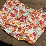 Midnight sky  Crop Top Sz XL Floral Paisley Linen Corset Handkerchief Coconut Gir Photo 8