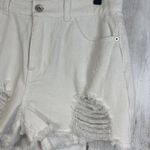 Chelsea and Violet C & V shorts womens size 28 white denim distressed festival Photo 1