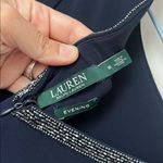 Ralph Lauren Evening Dress Gown Sz 8 Navy Blue Beaded Neckline Party Wedding ®️ Photo 5