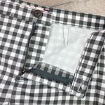 SO  Gingham Check Ankle Pants Gray White Juniors 9 Flat Front Stretch Photo 5