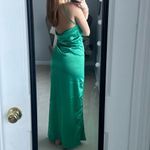 Baobab green satin cross neck slip dress open back size xs Photo 1