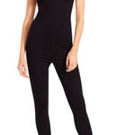 BB Dakota by Steve Madden Stretch V Neck Jumpsuit in Black Size Small Photo 0