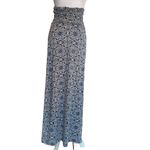 Cynthia Rowley Blue, White & Black Print High Waist Maxi Skirt Small Photo 1