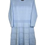 Vince Camuto Long Sleeve Mesh Panel Dress L Photo 0