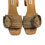 Steve Madden  Brown Multi Slip on Block Heel Sandals(Size 8.5M) Photo 3