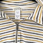 l*space L* Sweatshirt Cream Black Best Life Terry Pullover Surfs Up Crop Top medium Photo 7