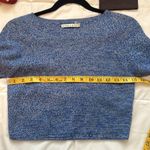 Alice + Olivia Solange Herringbone Knit Merino Wool Sweater Crop Top, Size S Photo 6