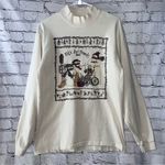 Vintage Women’s Folk Art Vermont Cotton Long Sleeve Mock Turtleneck‎ Top Medium Photo 0