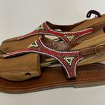 Madden Girl Steve Womens 8.5M Faux Leather Beaded Back strap Thong Sandals Boho Photo 14
