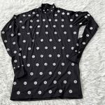 Zozosuit Unisex button print top & pants set in black size 7 NWOT Photo 3