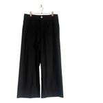 Anthropologie  Maeve The Colette Magic Fabric Crop Wide-Leg Pants Black Sz 31 Photo 2