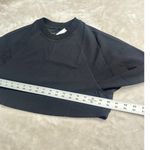 GIGI C Isabella Pullover Top Women's Medium Black Long Sleeve Cropped Textured Photo 8