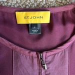 St. John • silk bomber jacket with full zip front Photo 9