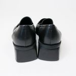 Vintage 90s Westies Black Leather Heeled Loafers Size 7 Photo 2