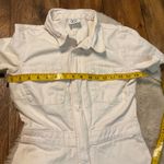 BDG Short Sleeve Jumpsuit Size Small CreamShort Sleeve Denim One Piece Zipper Photo 3