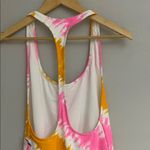 Aerie  women Pink Orange Tie Dye New! One piece swimsuit size L Photo 5