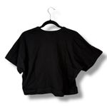 ALC Frank A.L.C.‎ Black Boxy Crop Top Short Sleeve Relaxed Fit Everyday Tee Photo 3
