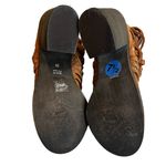 Free People  Carrera Braided Woven Leather Boot Vintage Tan Distress Photo 12