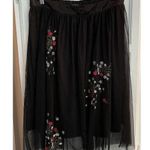 My Michelle VTG  Skirt Sz LG Embroidered Fairy Grunge Whimsigoth Balletcore Mesh Photo 0
