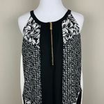 Chaus Dress Womens XL Black White Zip Halter Neck Shift‎ Sleeveless Knee Length Photo 2