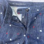 Talbots  Relaxed Chino Shorts Embroidered Stars Cotton Linen Blend 6P‎ Photo 4