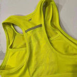 Fabletics  Activewear Neon Yellow Racerback Athletic Sports Bra Womens Size Small Photo 3